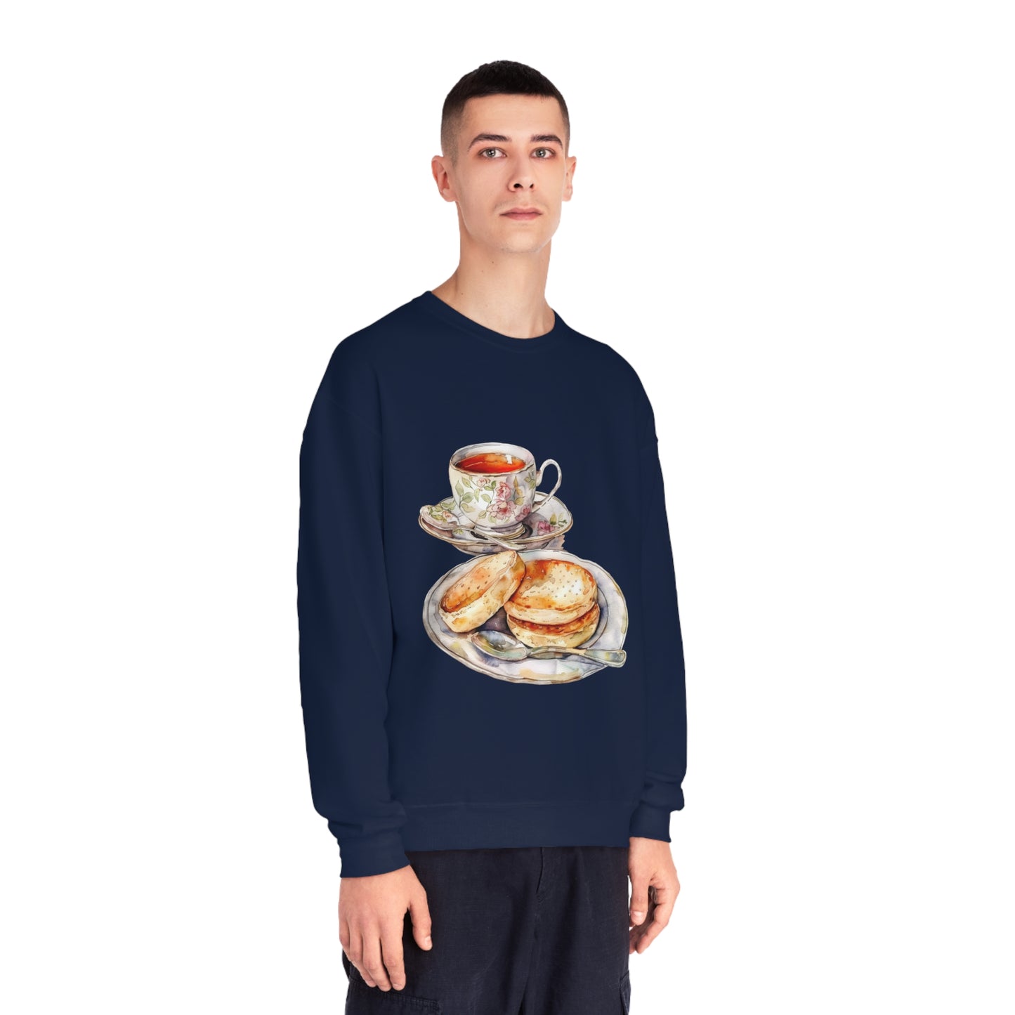 Unisex NuBlend® Crewneck Sweatshirt - British Royal Feast Opulent Dining Fit for Royalty