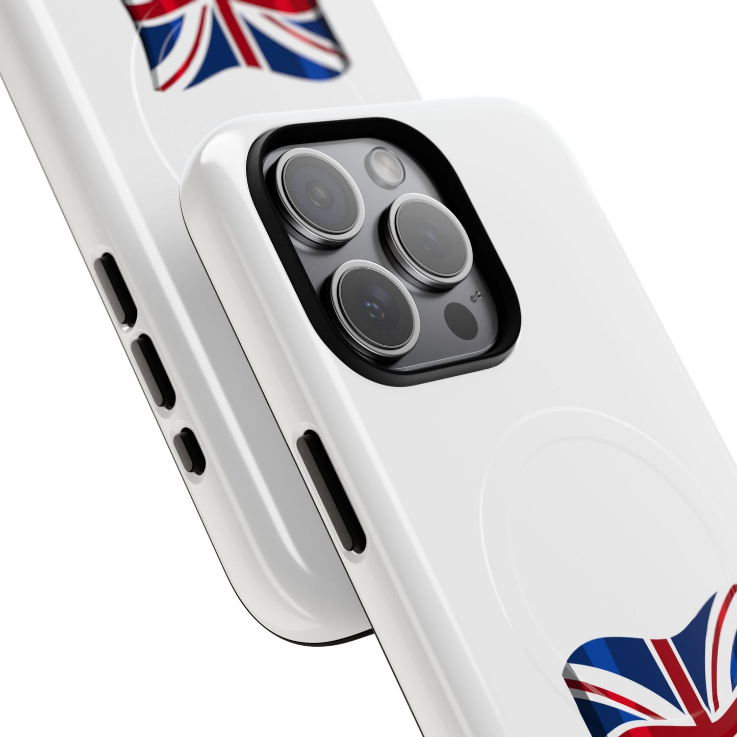 Durable Magnetic Phone Case, UK Flag Design, Protective Cover for iPhone, Stylish Gift for Travelers, Customizable Design