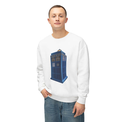 Unisex Lightweight Crewneck Sweatshirt - British Police Public Call Box