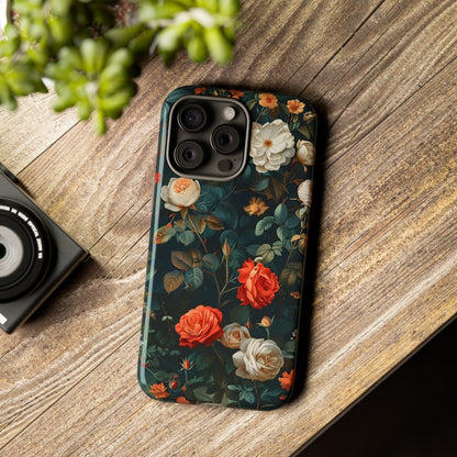 Floral Phone Case | Tough Cases with Elegant Design | Gift for Her, Mother's Day, Birthdays, Personalized, Trendy Tech Accessories