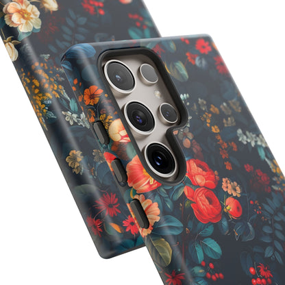 Floral Phone Case, Tough Cases for Protection, Vibrant Floral Design, Chic Gift for Her, Stylish Accessories