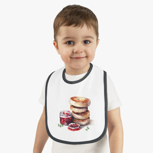 Cute Bagel Jersey Bib for Babies, Baby Bib with Food Design, Perfect First Birthday Gift, Cute Baby Shower Gift, Adjustable Bib for [...]