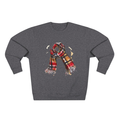 Unisex Crewneck Sweatshirt - Classic British Plaid Scarf