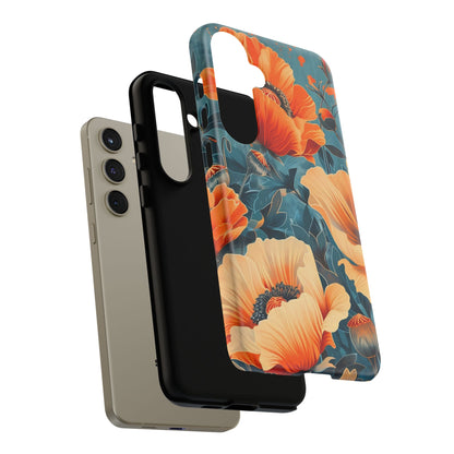 Floral Phone Case, Tough Cases for Protection and Style, Spring Aesthetic, Gift for Her, Phone Accessory for Nature Lovers