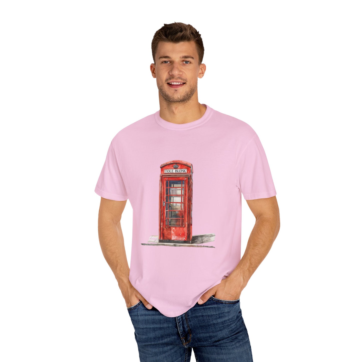 Unisex Garment-Dyed T-shirt - The Famous London Red Bus