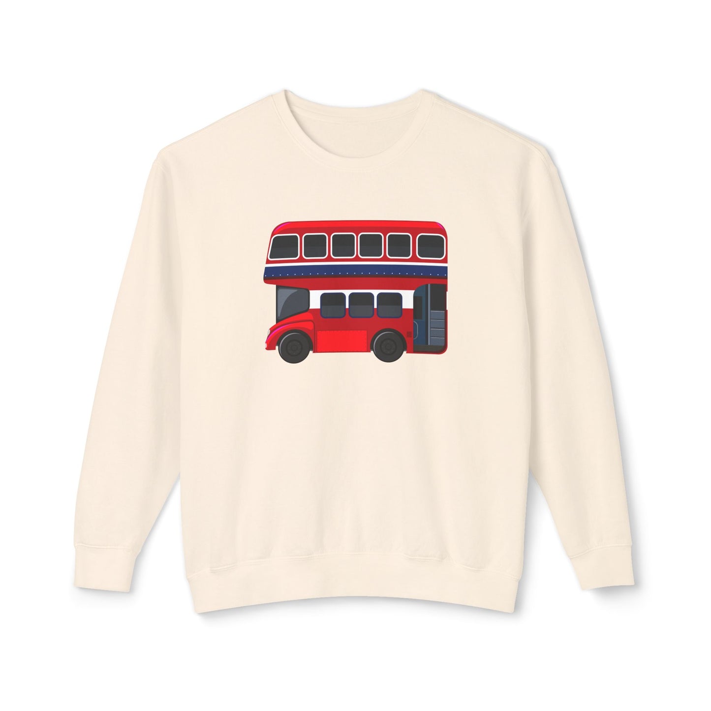 Unisex Lightweight Crewneck Sweatshirt - British English Bus