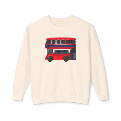 Unisex Lightweight Crewneck Sweatshirt - British English Bus