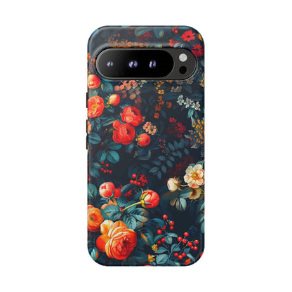 Floral Phone Case, Tough Cases for Protection, Vibrant Floral Design, Chic Gift for Her, Stylish Accessories