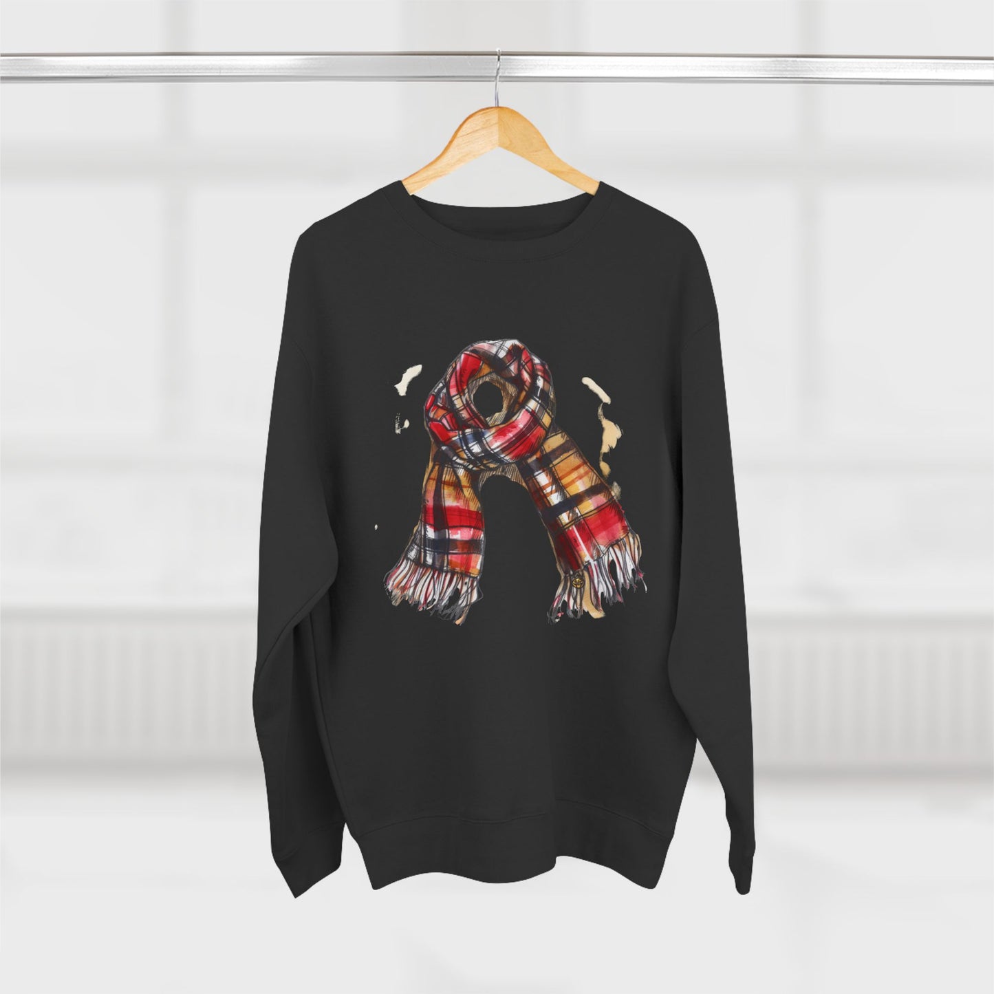 Unisex Crewneck Sweatshirt - Classic British Plaid Scarf