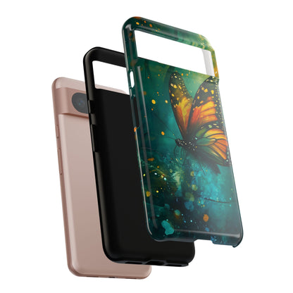 Colorful Butterfly Phone Case, Tough Cases for iPhone and Samsung, Cute Tech Accessories, Nature Lovers Gift, Vibrant Floral Design