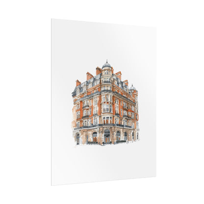 Elegant Architectural Rolled Posters, Art Prints for Home Decor, Gift for Housewarming, Wall Art for Living Room, Unique Art Decor