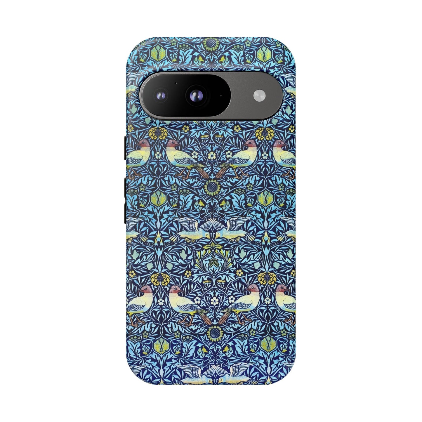 Bird and Floral Pattern Phone Case, Tough Cases, Gift for Nature Lovers, Eco-friendly, Custom Phone Accessories, All-Occasion