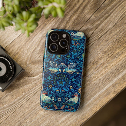 Elegant Bird Pattern Phone Case | Nature Lover Gift, Stylish Mobile Cover, Floral Design, Eco-Friendly, Unique Cell Phone Protector