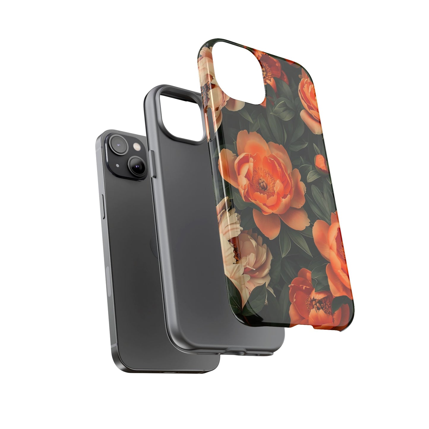Stylish Floral Phone Case, Tough Cases, Floral Phone Cover, Gift for Her, Spring Accessories, Mother's Day, Phone Protection