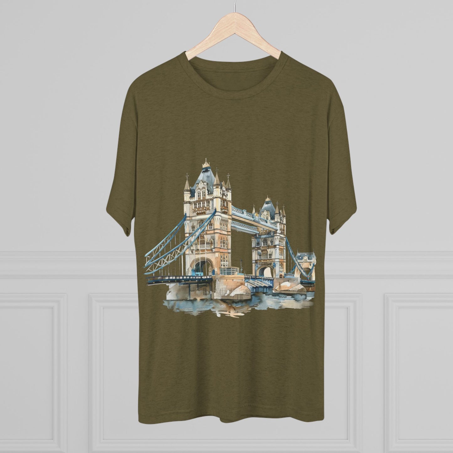 London Bridge Elegant Unisex Tri-Blend Crew Tee