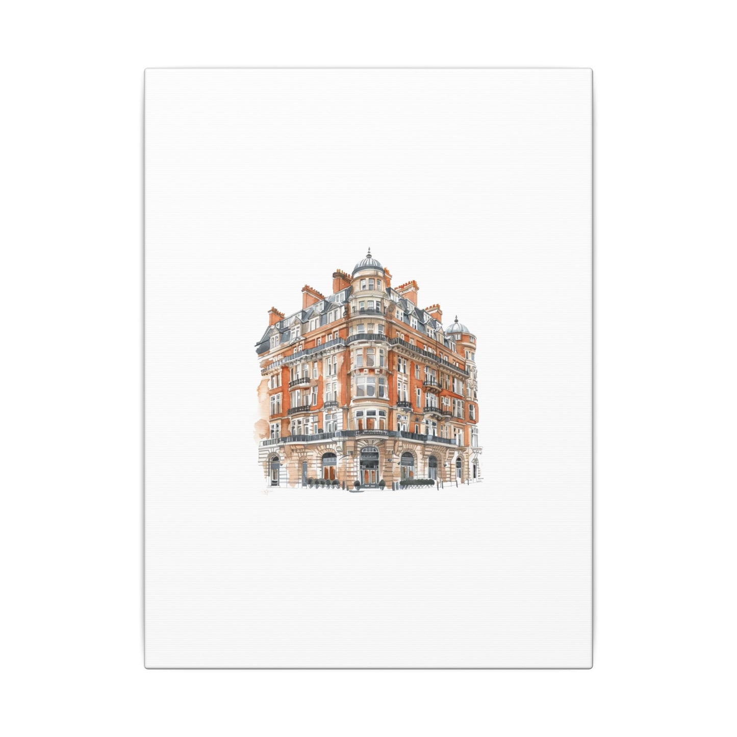 Artistic Matte Canvas Print of Historic Building, Wall Art Decor, Home Interior, Unique Gift, Fine Art, Architecture Lover, Urban Design