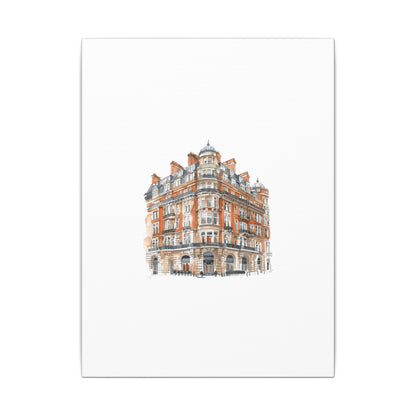 Artistic Matte Canvas Print of Historic Building, Wall Art Decor, Home Interior, Unique Gift, Fine Art, Architecture Lover, Urban Design