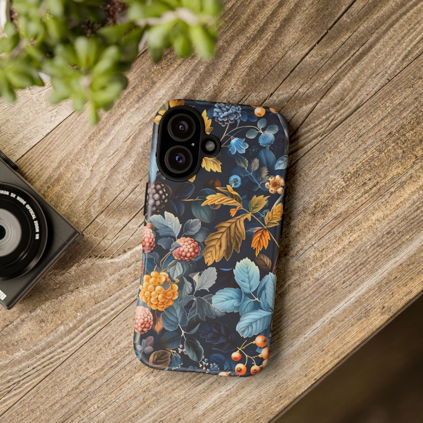 Floral iPhone Case, Tough Phone Cover, Nature-inspired Accessory, Gift for Her, Trendy Protection Case