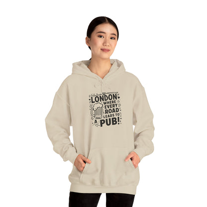 Unisex Heavy Blend™ Hooded Sweatshirt - London's Pub leading Roads