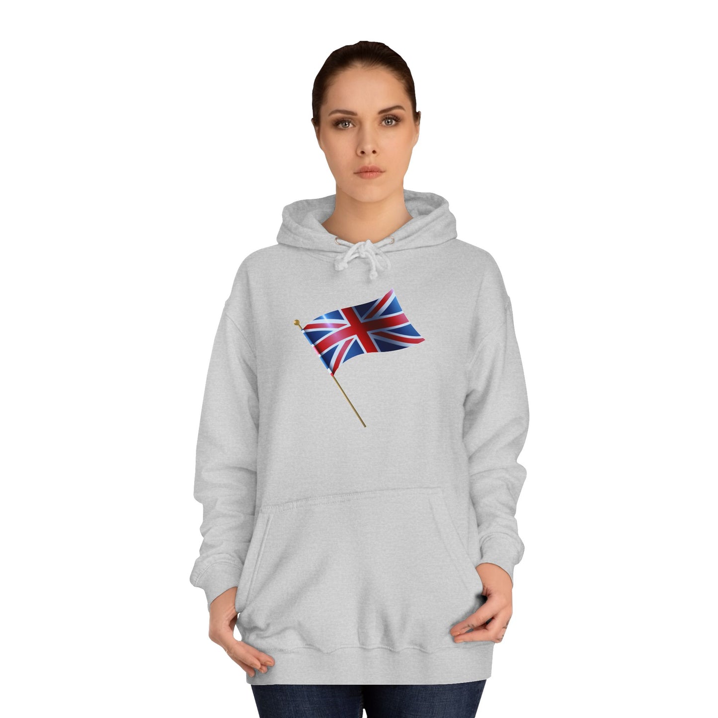 Unisex College Hoodie - Flying the Flag - The British Union Jack