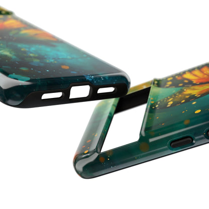 Colorful Butterfly Phone Case, Tough Cases for iPhone and Samsung, Cute Tech Accessories, Nature Lovers Gift, Vibrant Floral Design