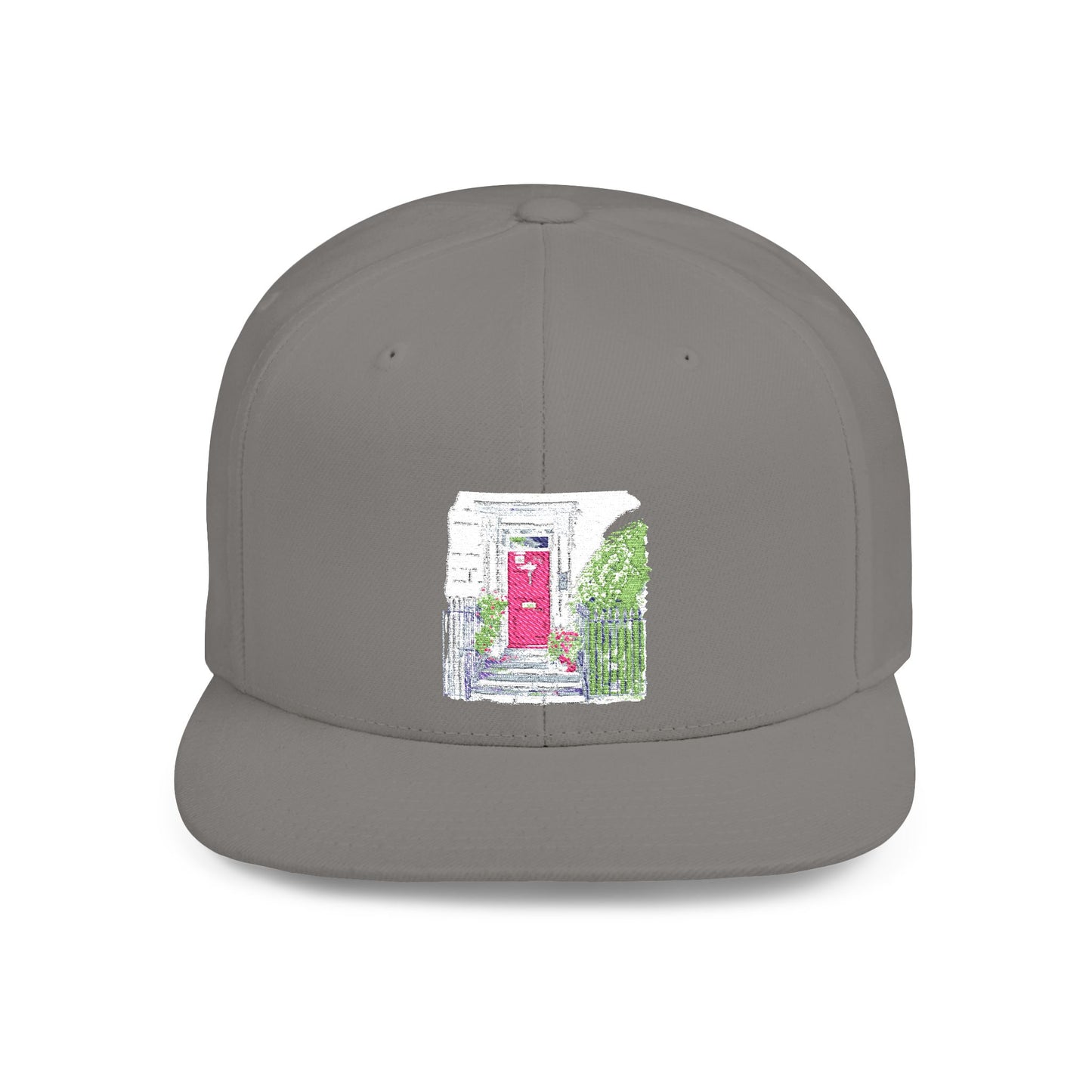 English Countryside Landscape Flat Bill Snapback