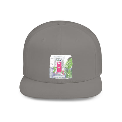 English Countryside Landscape Flat Bill Snapback