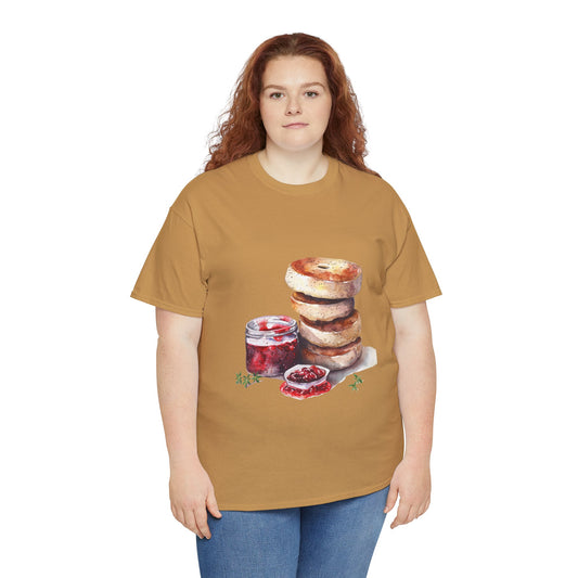 Unisex Heavy Cotton Tee - A Taste of Tradition - Iconic British Cuisine