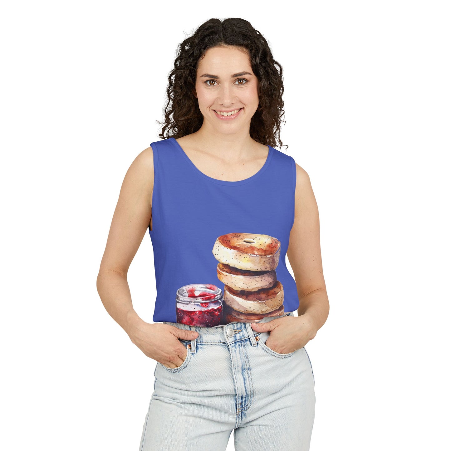 Unisex Garment-Dyed Tank Top - Gourmet Food Art Print for Kitchen Decor