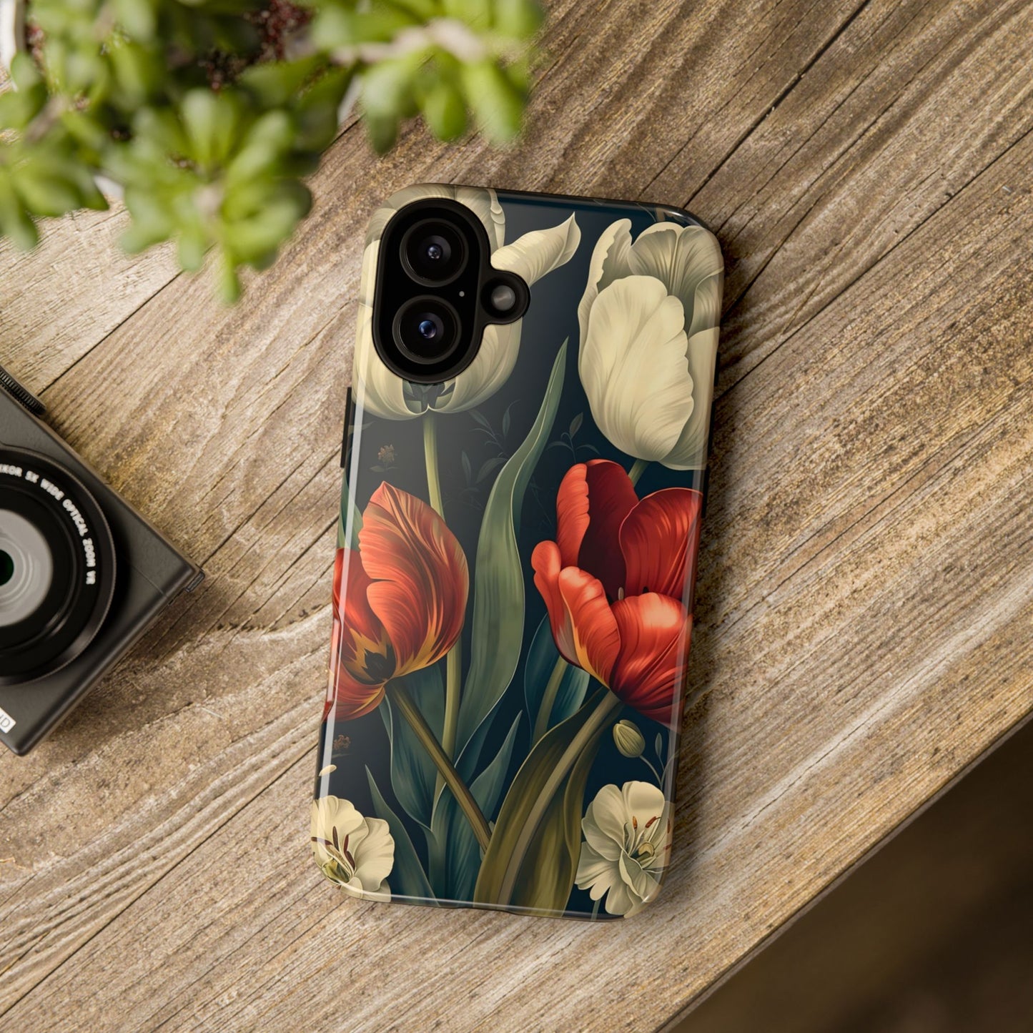 White Flower Tough Cases