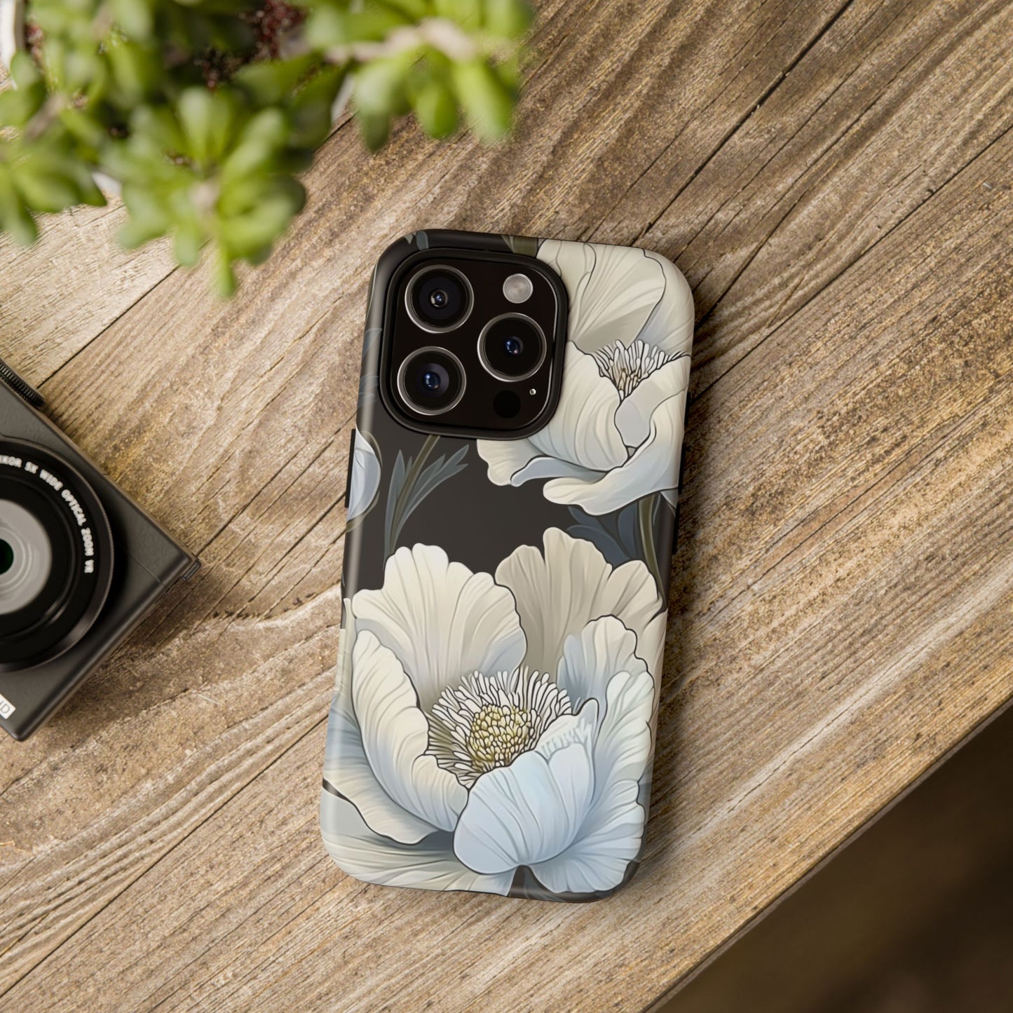 Floral Phone Case, Tough Cases for Women, Stylish Phone Cover, Floral Design Phone Protector, Nature Inspired Tech Accessories