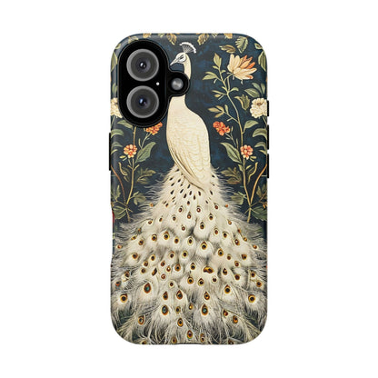 Elegant Peacock Phone Case, Floral Phone Cover, Tough Cases, Stylish Tech Gift, Nature Lover Accessory, Birthday Gift