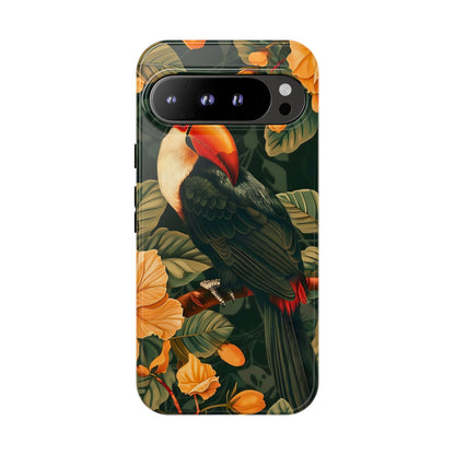 Tropical Toucan Phone Case, Exotic Bird Cover, Nature Lover Gift, Eco-Friendly Design, Customizable Tech Accessory