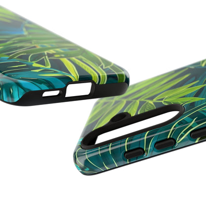 Tropical Phone Case - Durable Green Leaf Design, Eco-Friendly Gift, Trendy Accessory, Nature Lover's Case, Summer Vibes
