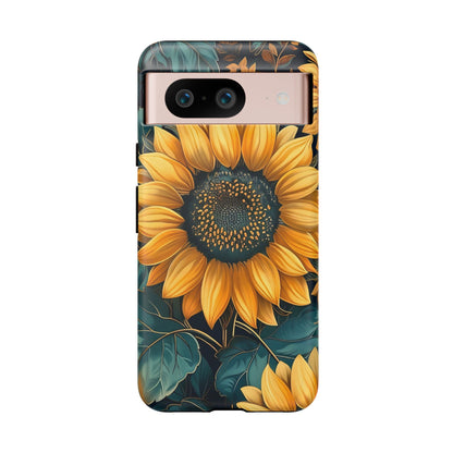 Sunflower Phone Case - Bright Floral Design, Stylish Tough Cover for Sunflower Lovers, Gift for Plant Enthusiasts, Mom Gift, Nature Lovers