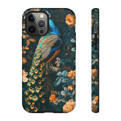 Peacock Phone Case - Elegant Floral Design, Tough Case for Protection, Unique Gift for Nature Lovers, Stylish Accessory, Eco-Friendly