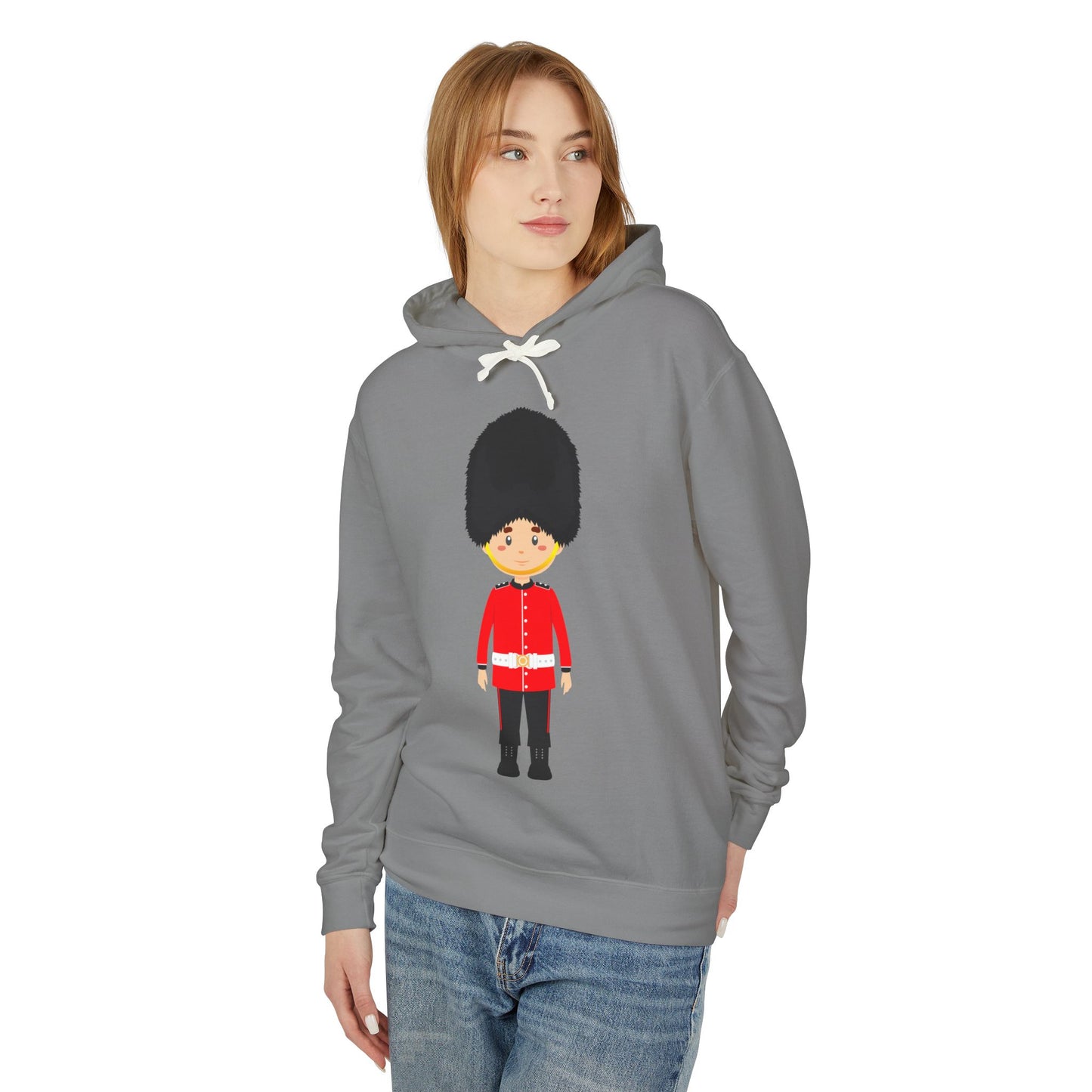 Unisex Lightweight Hooded Sweatshirt - Scarlet Pride - The Classic British Soldier