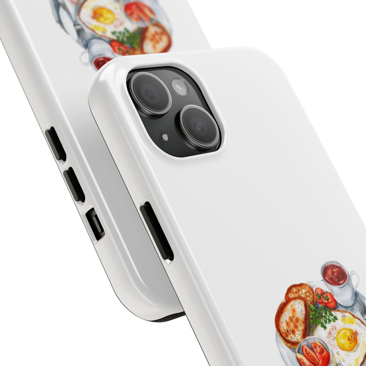Breakfast Lovers Tough Phone Case - Cute Food Art, Durable Protection