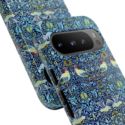 Bird and Floral Pattern Phone Case, Tough Cases, Gift for Nature Lovers, Eco-friendly, Custom Phone Accessories, All-Occasion