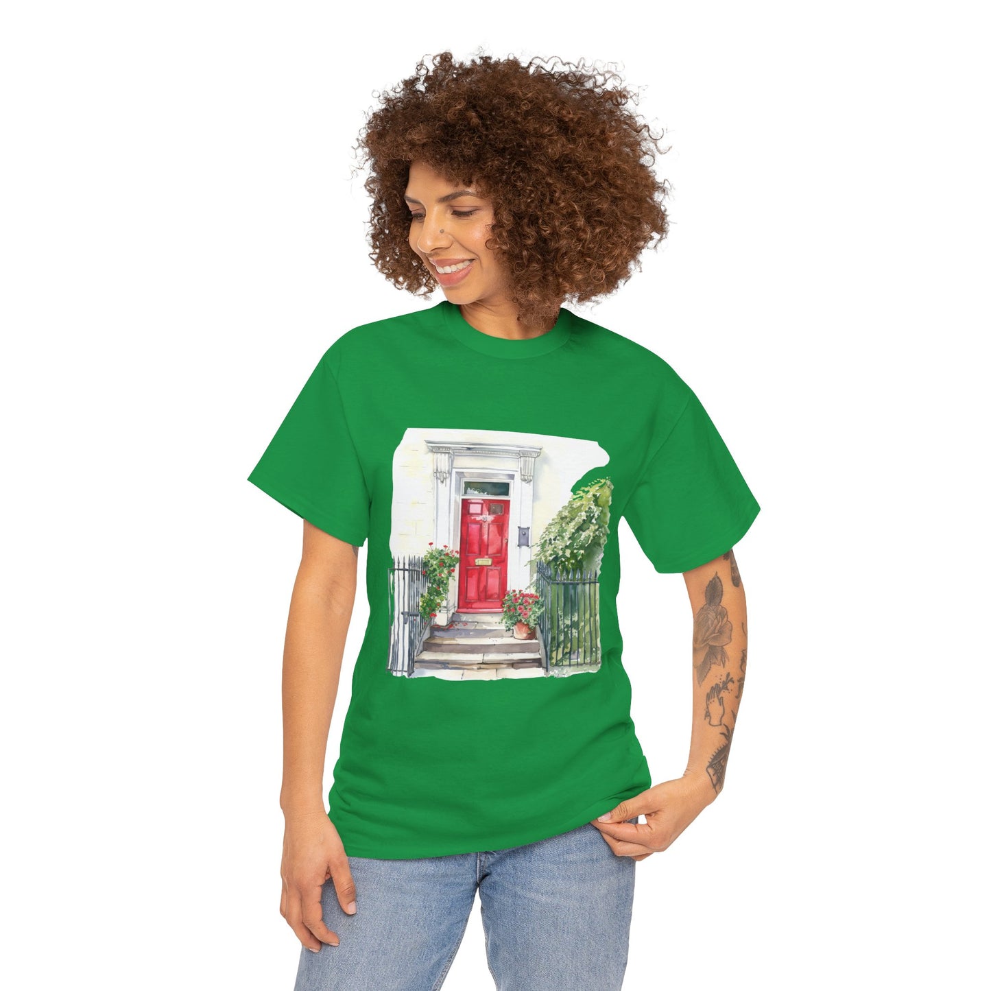 Unisex Heavy Cotton Tee - Embracing Classic British Nature Charm and Style