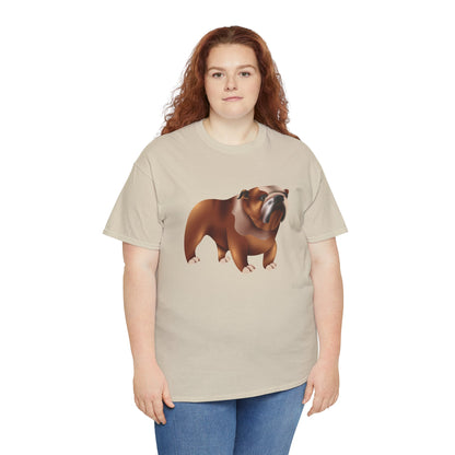 Unisex Heavy Cotton Tee - Adorable British Dog