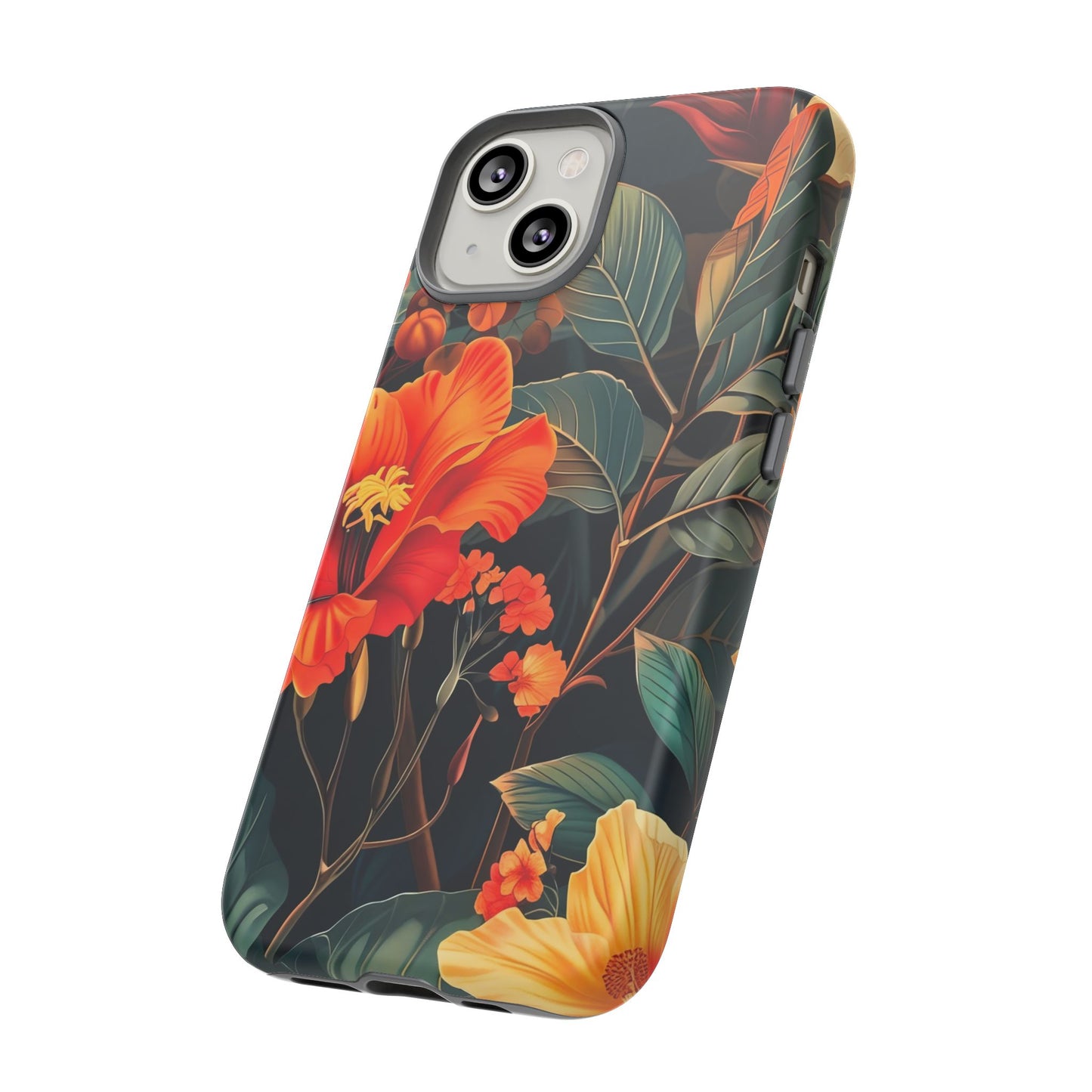 Tough Floral Phone Case | Tropical Vibe, Gift for Nature Lovers, Summer Beach Accessory, Floral Pattern, Trendy Phone Accessories