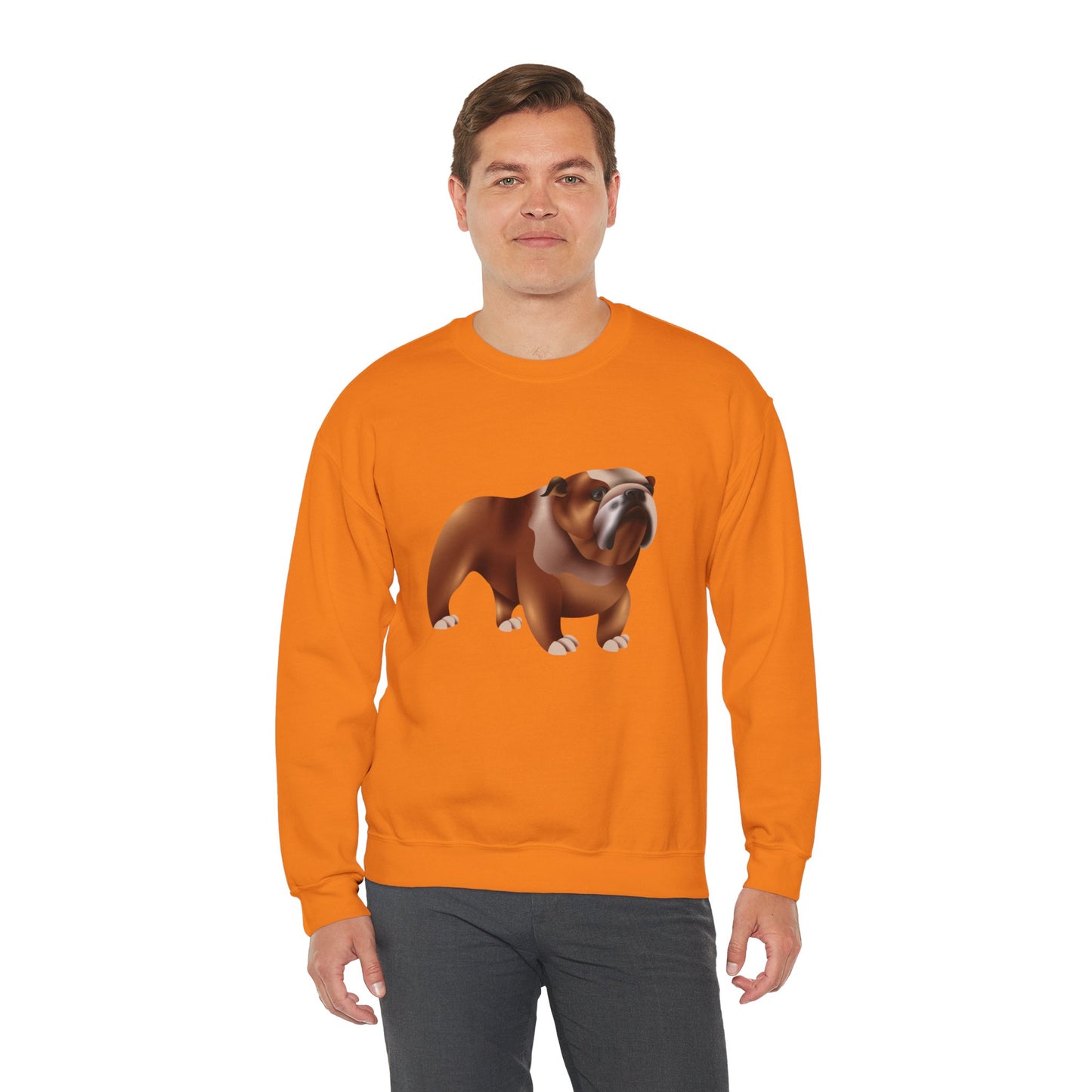 Unisex Heavy Blend™ Crewneck Sweatshirt Elegant - Adorable British Dog