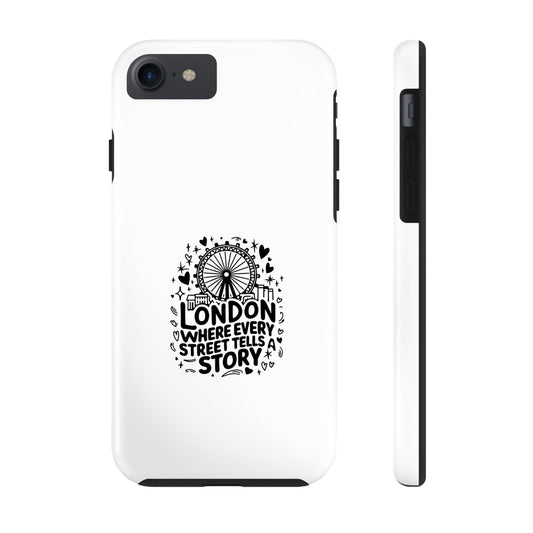 Tough Phone Case - London Street Story Design