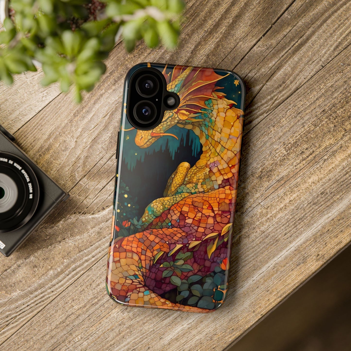 Dragon Art Phone Case, Tough Phone Cover, Fantasy Gift, Unique Mobile Accessory, Dragon Lover Gift, Stylish Protection