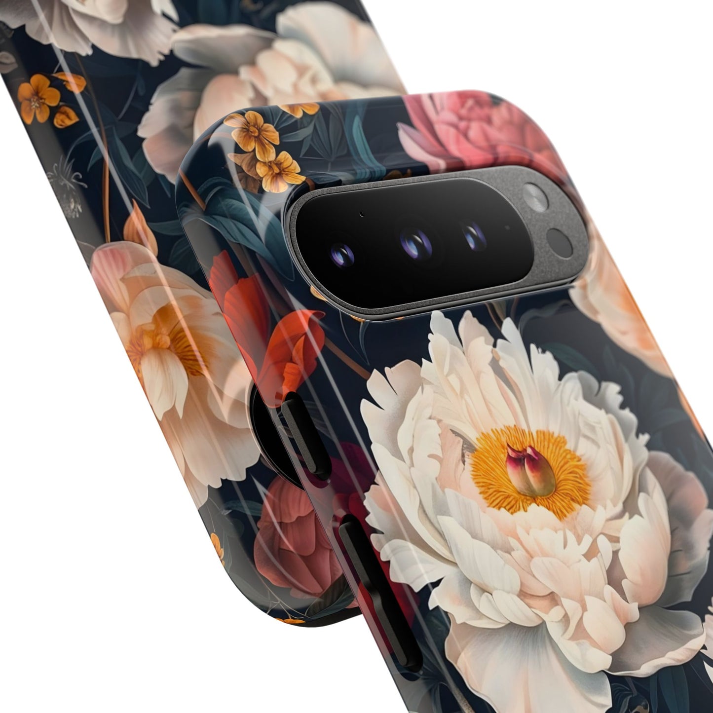 Floral Phone Case, Tough Phone Cover, Flower Design, Unique Gift for Her, Trendy Accessory, Spring Decor