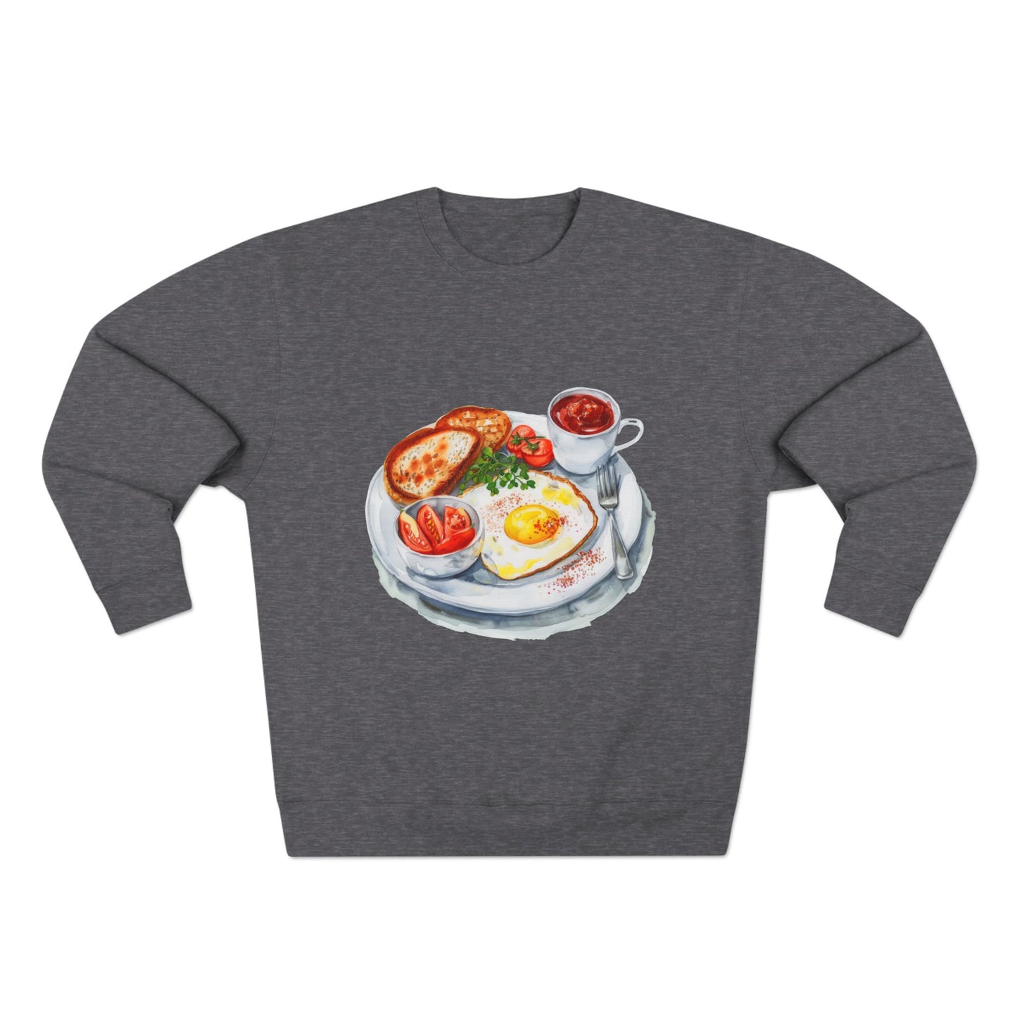 Unisex Crewneck Sweatshirt - British Royal Breakfast Elegant and Opulent Morning Feast