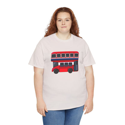 Unisex Heavy Cotton Tee - London Transport English Bus