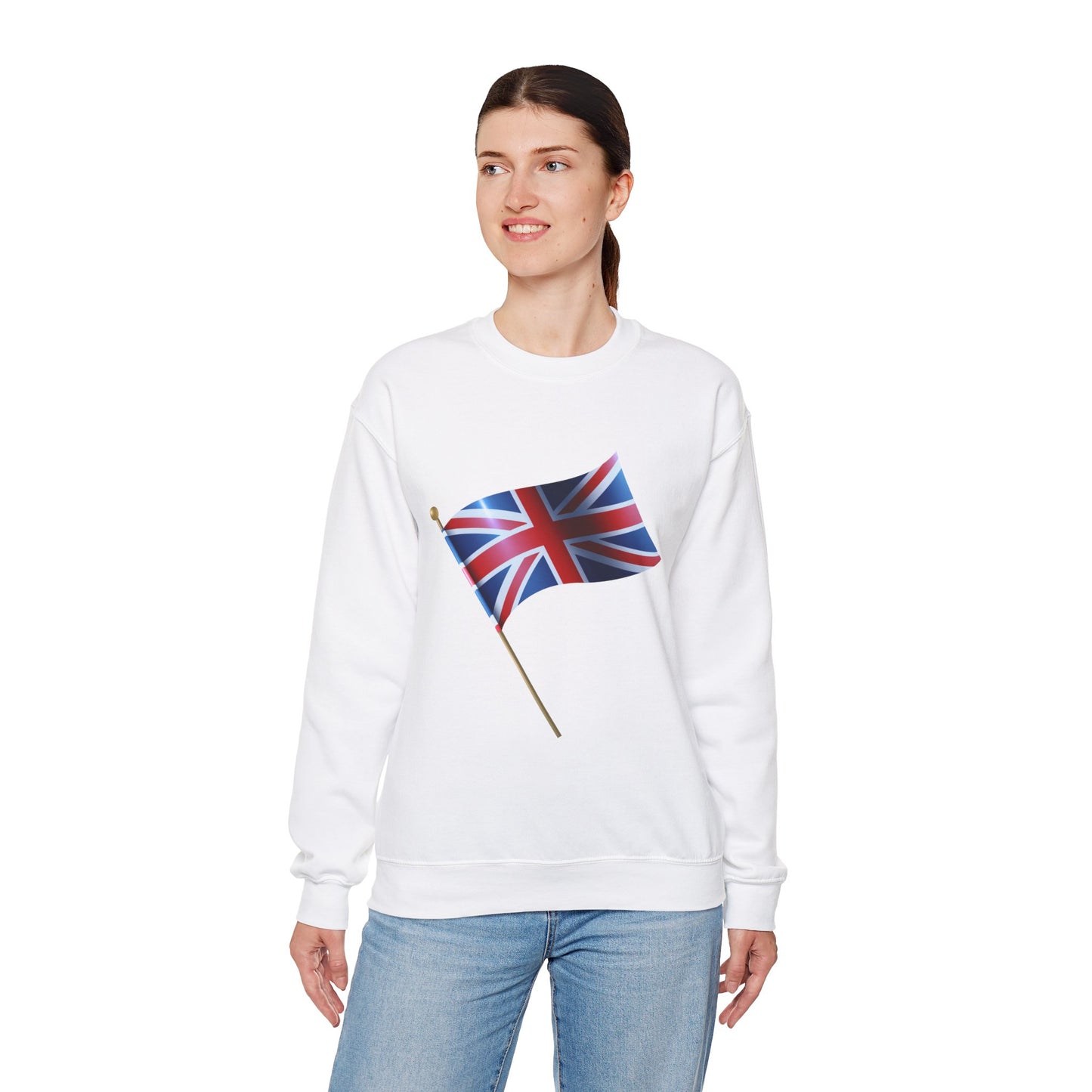 Unisex Heavy Blend™ Crewneck Sweatshirt - Flying the Flag - The British Union Jack
