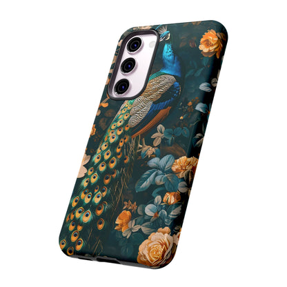 Peacock Phone Case - Elegant Floral Design, Tough Case for Protection, Unique Gift for Nature Lovers, Stylish Accessory, Eco-Friendly